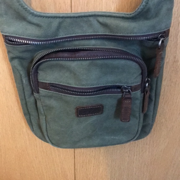 DaVan green and brown purse - Picture 2 of 7